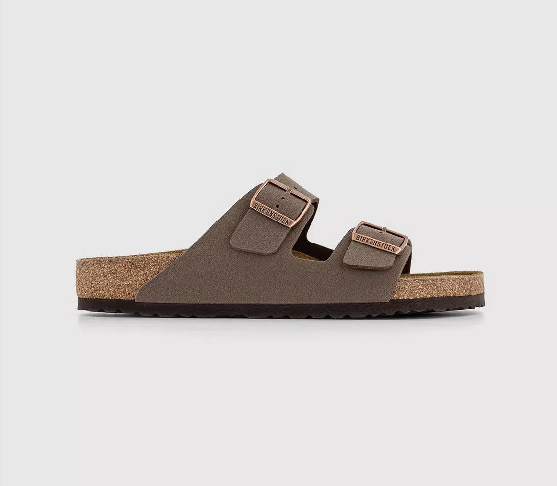 BIRKENSTOCK Arizona Two Strap Sandals M Mocha - Men’s Sandals | Office Shoes (UK)