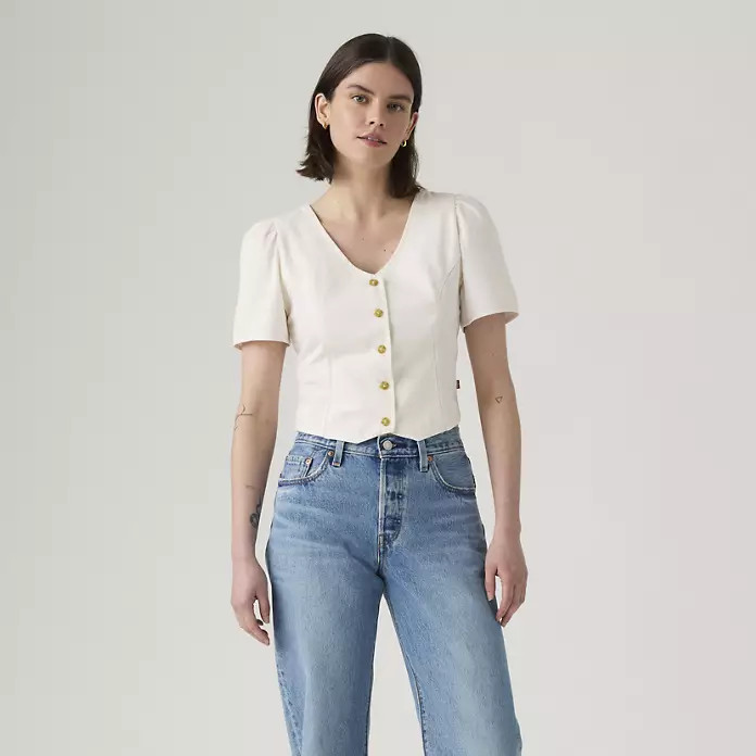 Moxie Short-sleeve Denim Blouse | Levi's US