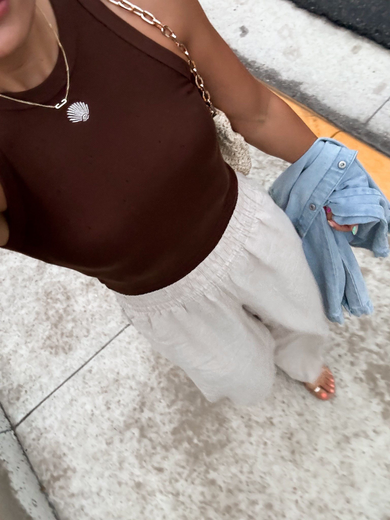 Beach dinner outfit! Wearing a small tank

#LTKFindsUnder50 #LTKStyleTip #LTKShoeCrush