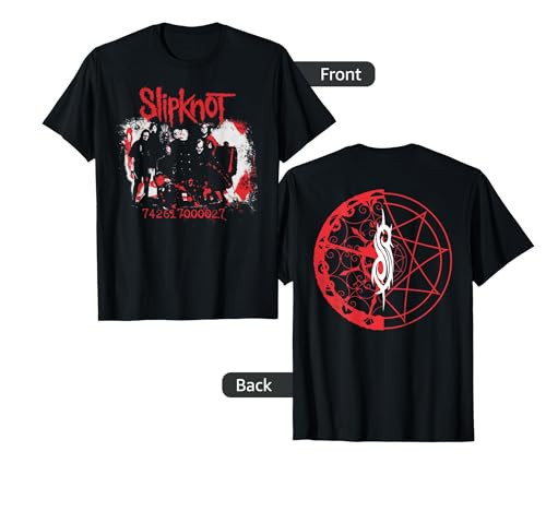Slipknot Men's Unisex-Adults Black T-Shirt with Slipknot Band Photo | Amazon (US)