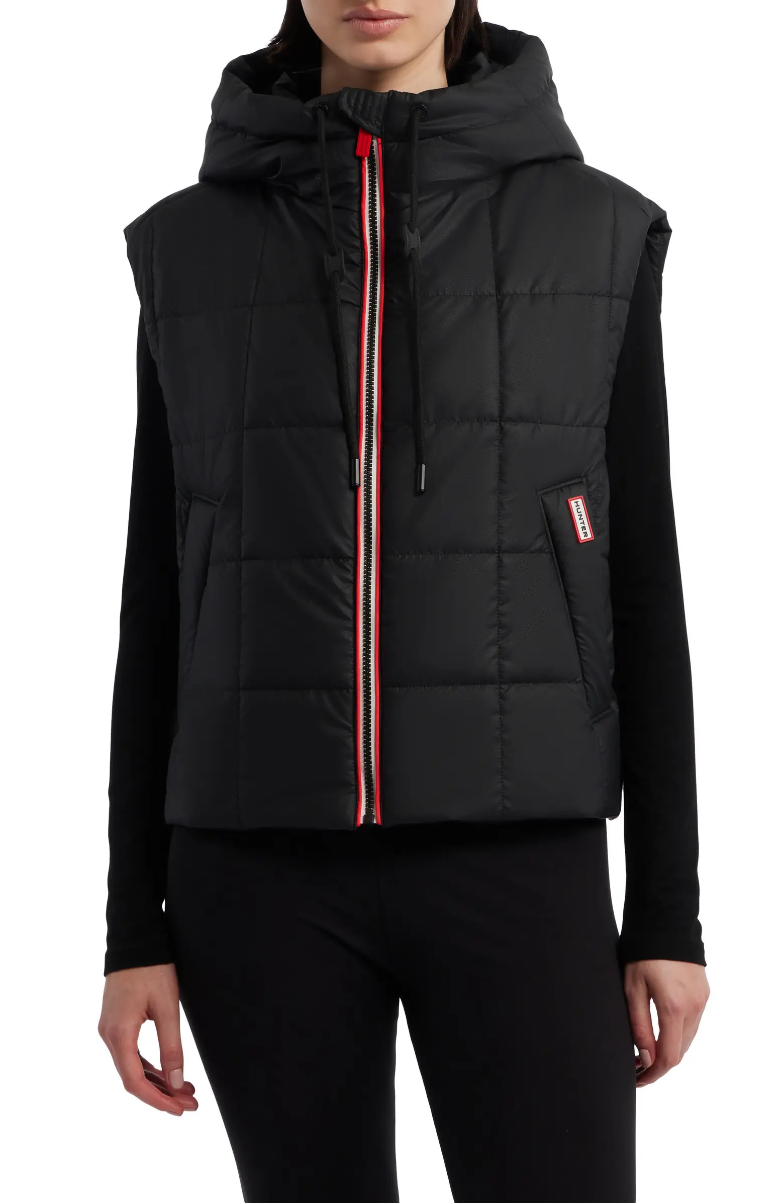 Lindsey Quilted Coated Water Repellent Vest | Nordstrom