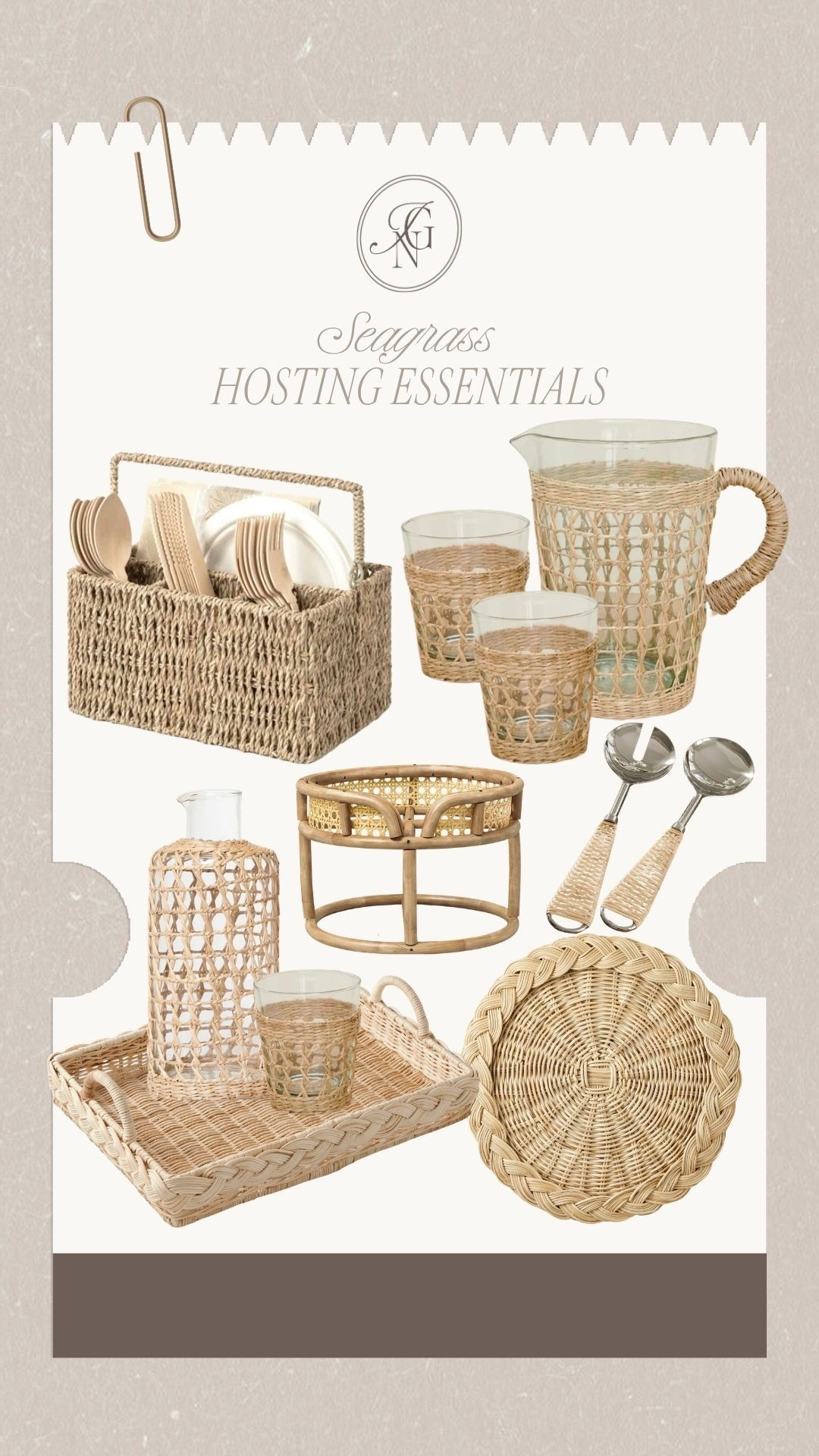 It’s no secret I’m a big fan of seagrass everything for spring & summer 🌞 and these are giving modern organic coastal hostess ✨

#summerentertaining #seagrass #rattan #springententertaining #coastal #tablescape #tableware #hostess #hostingessentials #mcgeeandco #williamsonoma #wayfair #homefinds #homedecor #summerhosting #utensilcaddy #wovencups

#LTKHome #LTKSeasonal #LTKSaleAlert