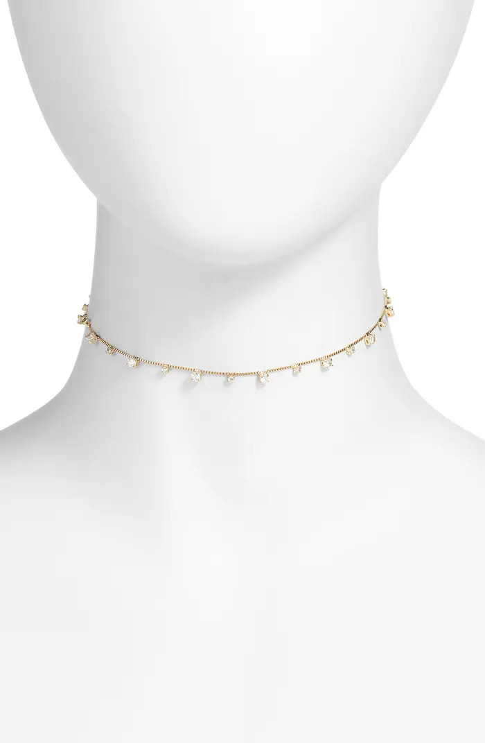 Crystal Dust Cubic Zirconia Choker Necklace | Nordstrom