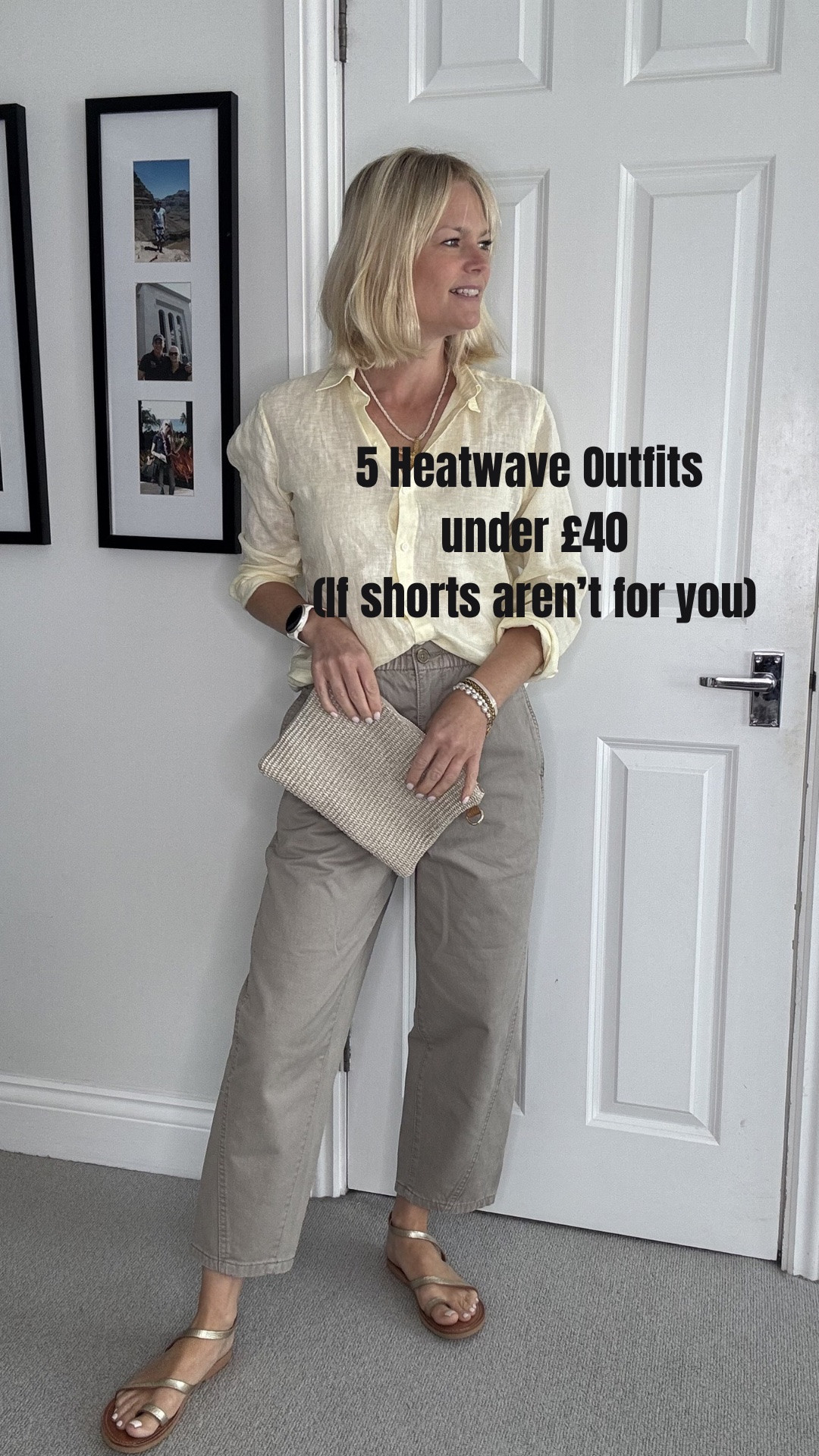 5 heatwave outfits under £40 ☀️☀️

Specifically for those of you who aren’t a fan of shorts. Some trouser and skirts combos 👌👌

Summer outfits 
Casual trousers 
Chinos 
Skirts 
Cotton 
Linen 
Holiday outfits

#LTKuk #LTKsummer #LTKtravel
