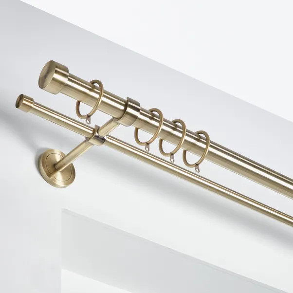 Trinity Metal Double Extendable Curtain Pole | Dunelm (migrated)