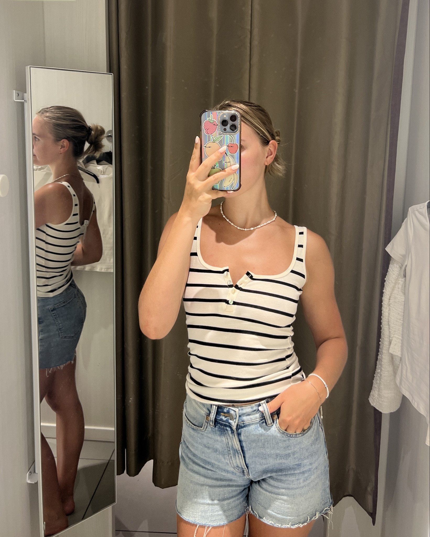 H&M Bargain - casual stripe vest with buttons. So comfy and soft, wearing a size XS as they look as if they’re a looser fit  

#LTKautumn #LTKsummer #LTKuk