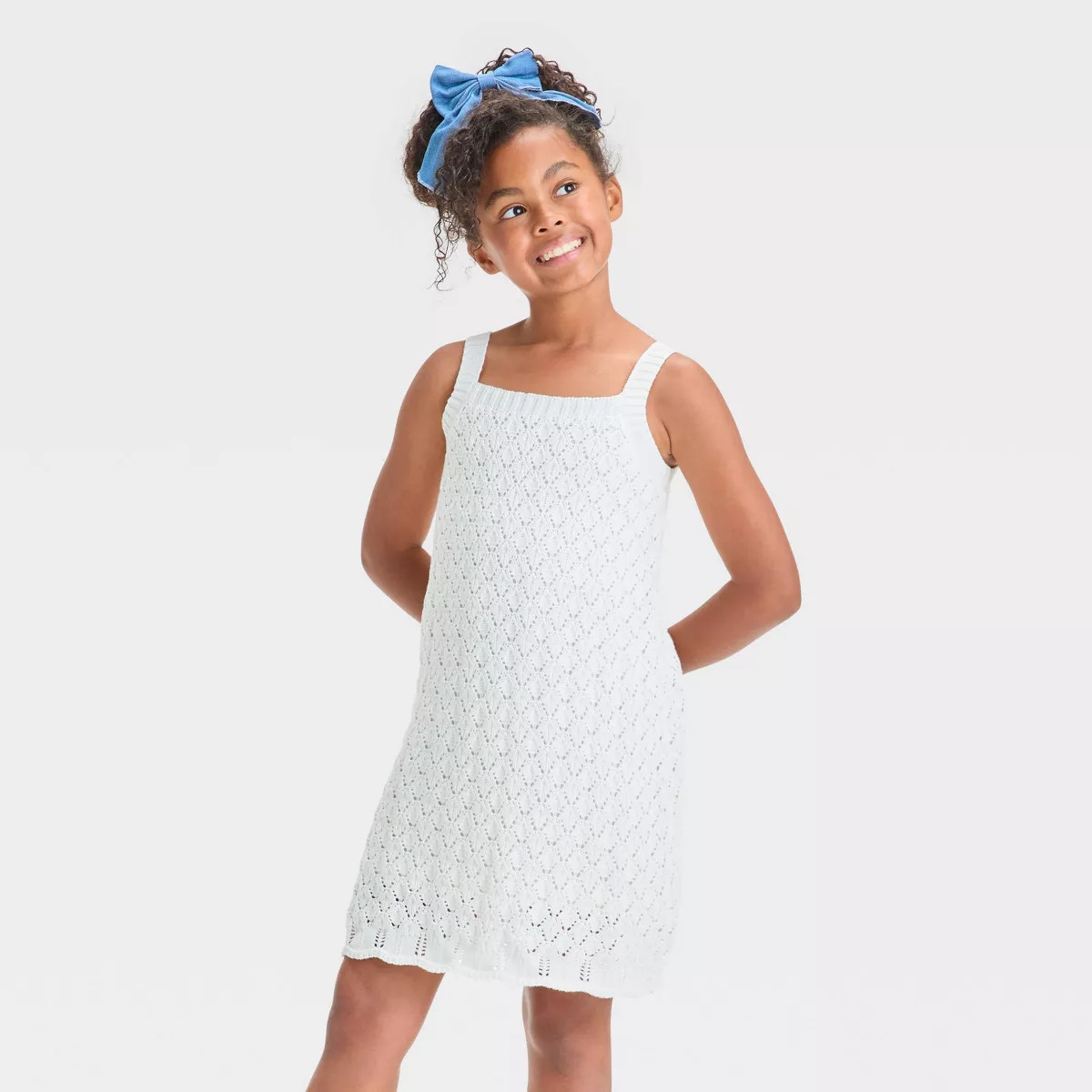 Girls' Sleeveless Sweater Dress - Cat & Jack™ Cream XL | Target