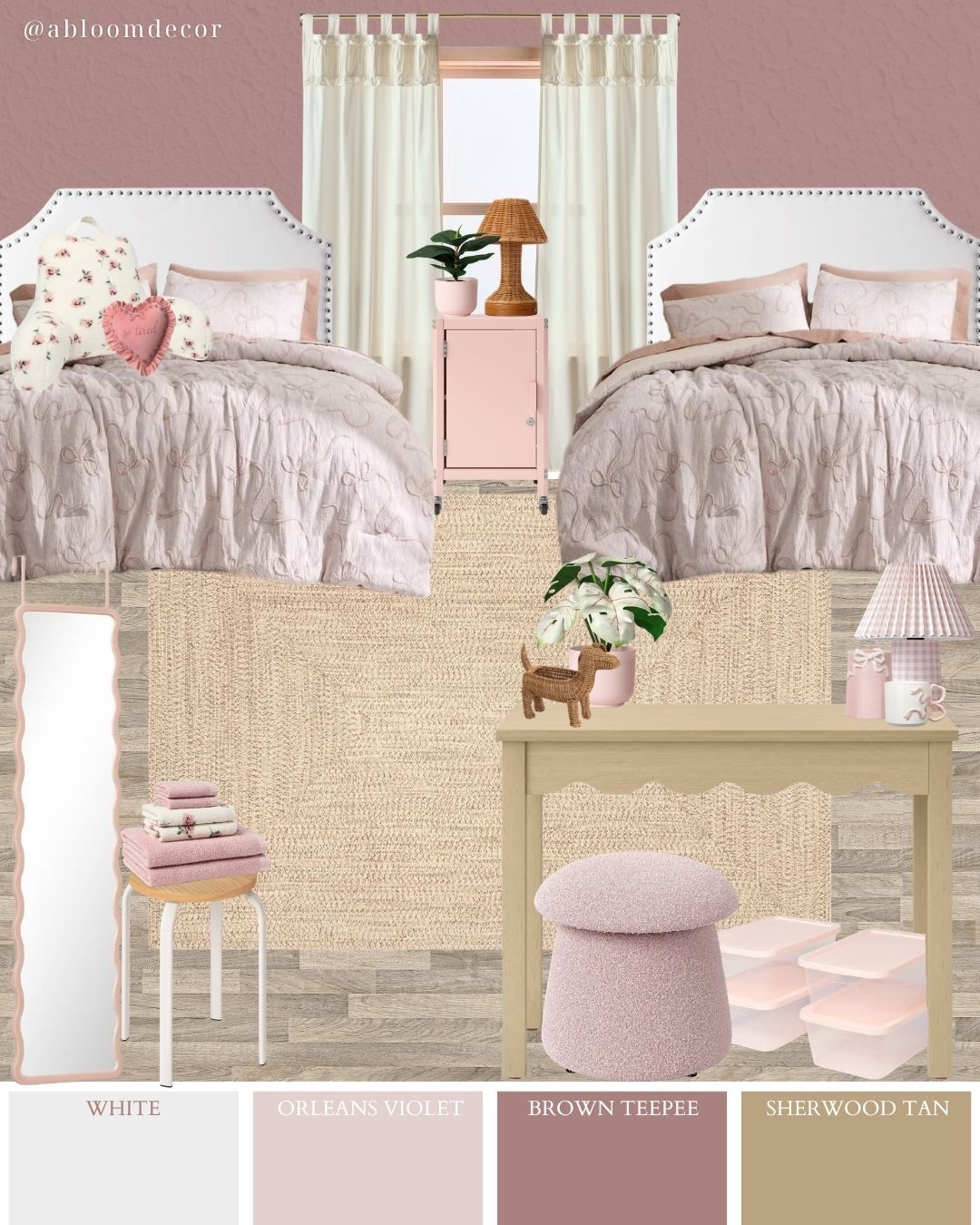 Vintage-Inspired Mauve Dorm Design

#LTKHome