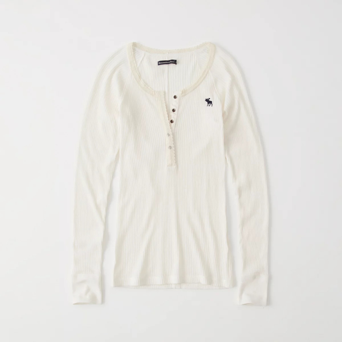 Long-Sleeve Icon Henley | Abercrombie & Fitch US & UK