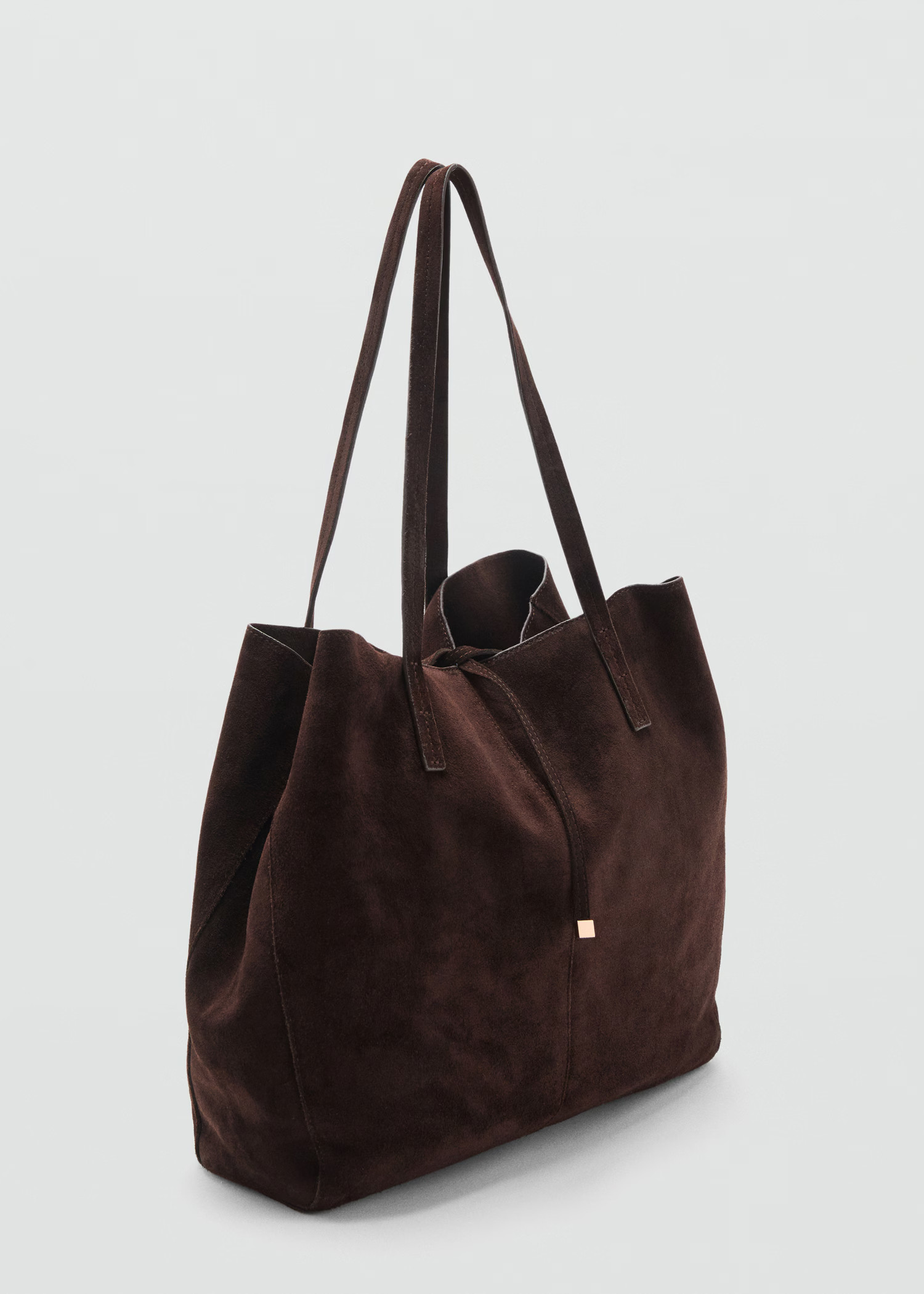 Suede shopper bag - Women | MANGO USA | Mango (US/MX/AU)