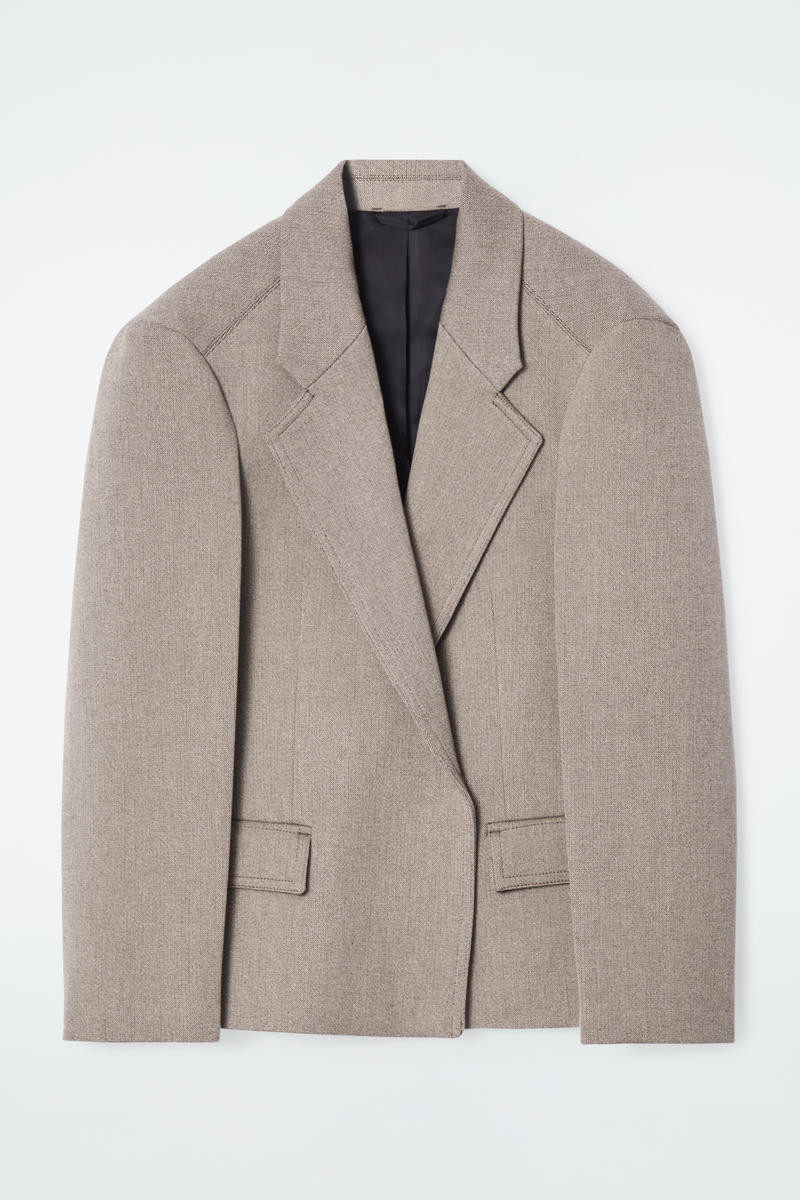 Oversized Exaggerated-Shoulder Blazer | COS UK