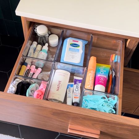 The best bathroom vanity drawer organization set!! The home edit at Walmart. It fits my drawers perfectly without any gaps! It feels amazing to always have organized drawers now. 

#LTKfindsunder50 #LTKhome