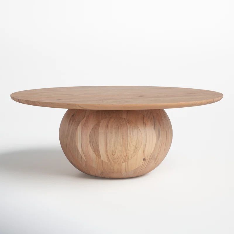 Gabribella Solid Wood Pedestal Coffee Table | Wayfair North America
