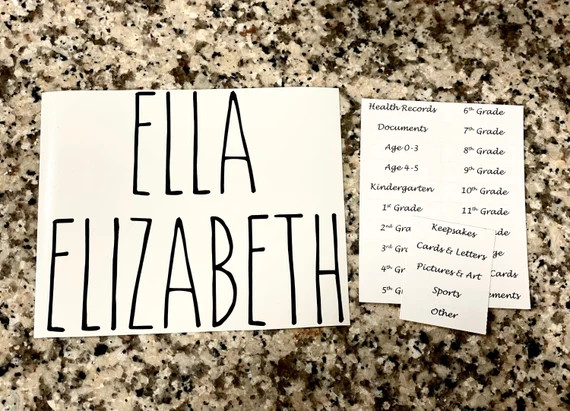 Vinyl Name & Labels ONLY  Children's Milestone Tote  DIY - Etsy | Etsy (US)