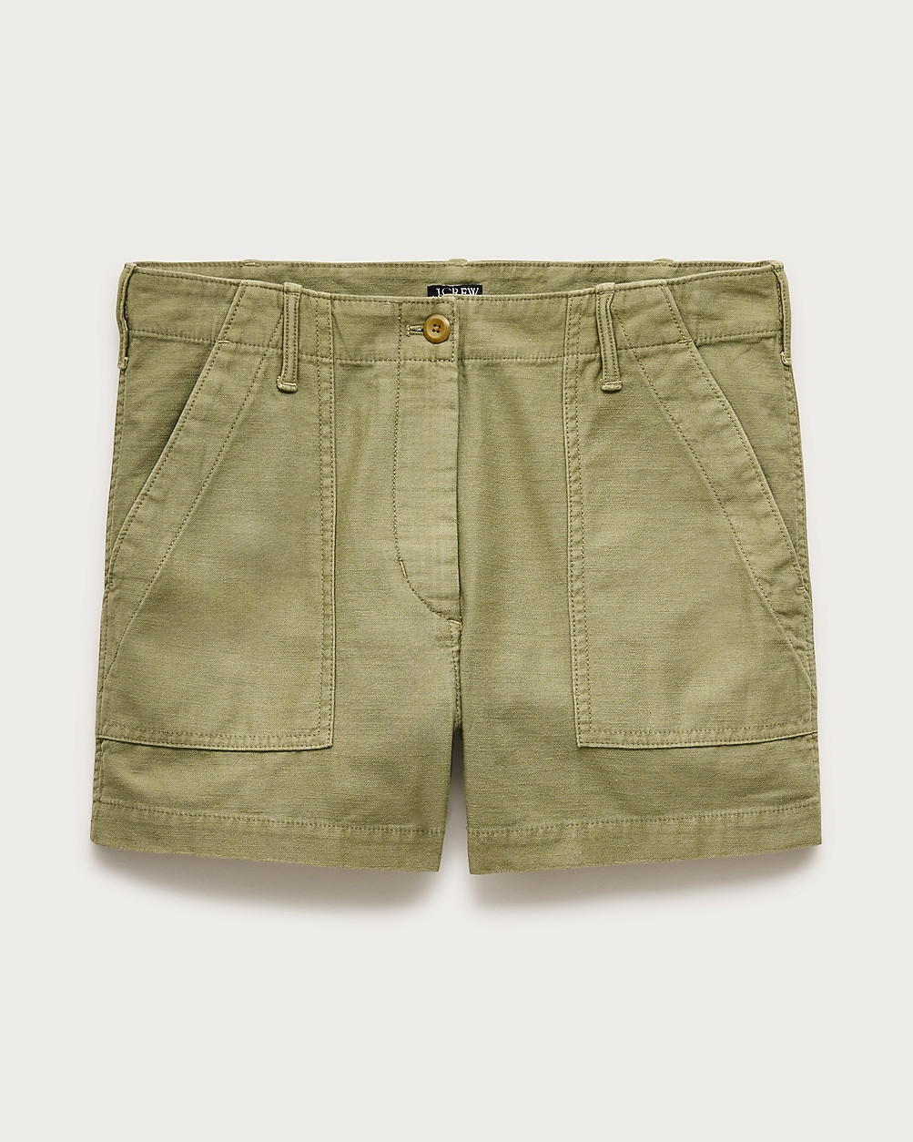 Utility-pocket short in sateen | J. Crew US