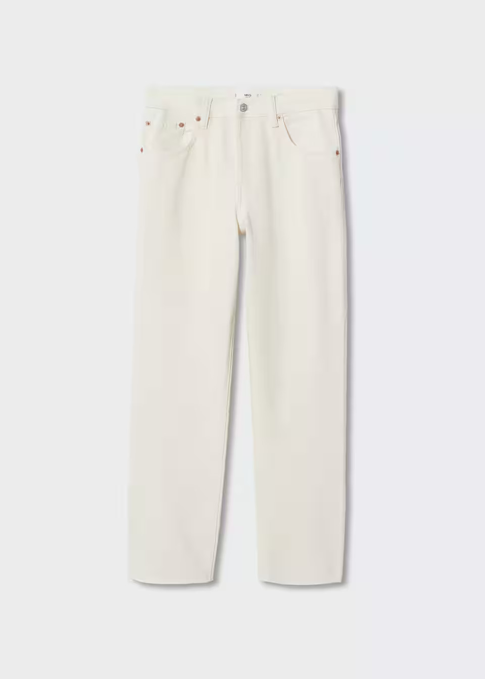High-waist cropped straight jeans -  Women | Mango USA | MANGO (US)