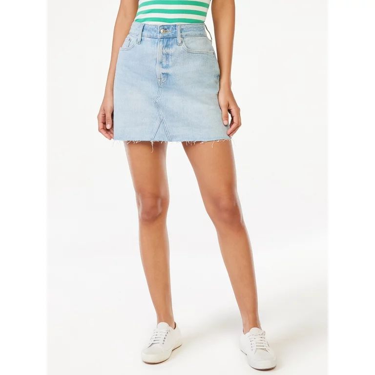 Free Assembly Women's Denim Mini Skirt | Walmart (US)