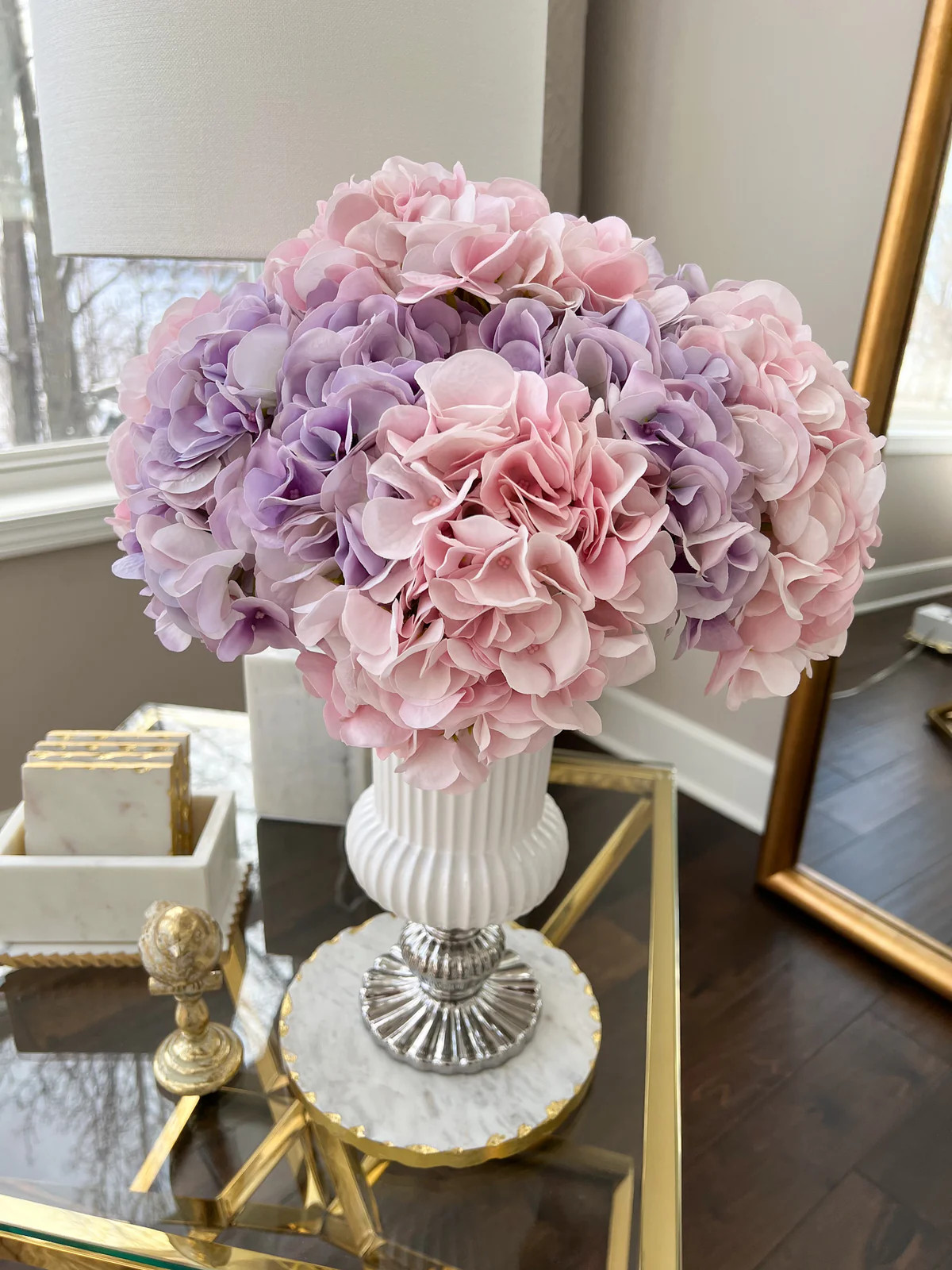 Round Marble Trivet with Gold Edge (2 Sizes) | Inspire Me! Home Decor