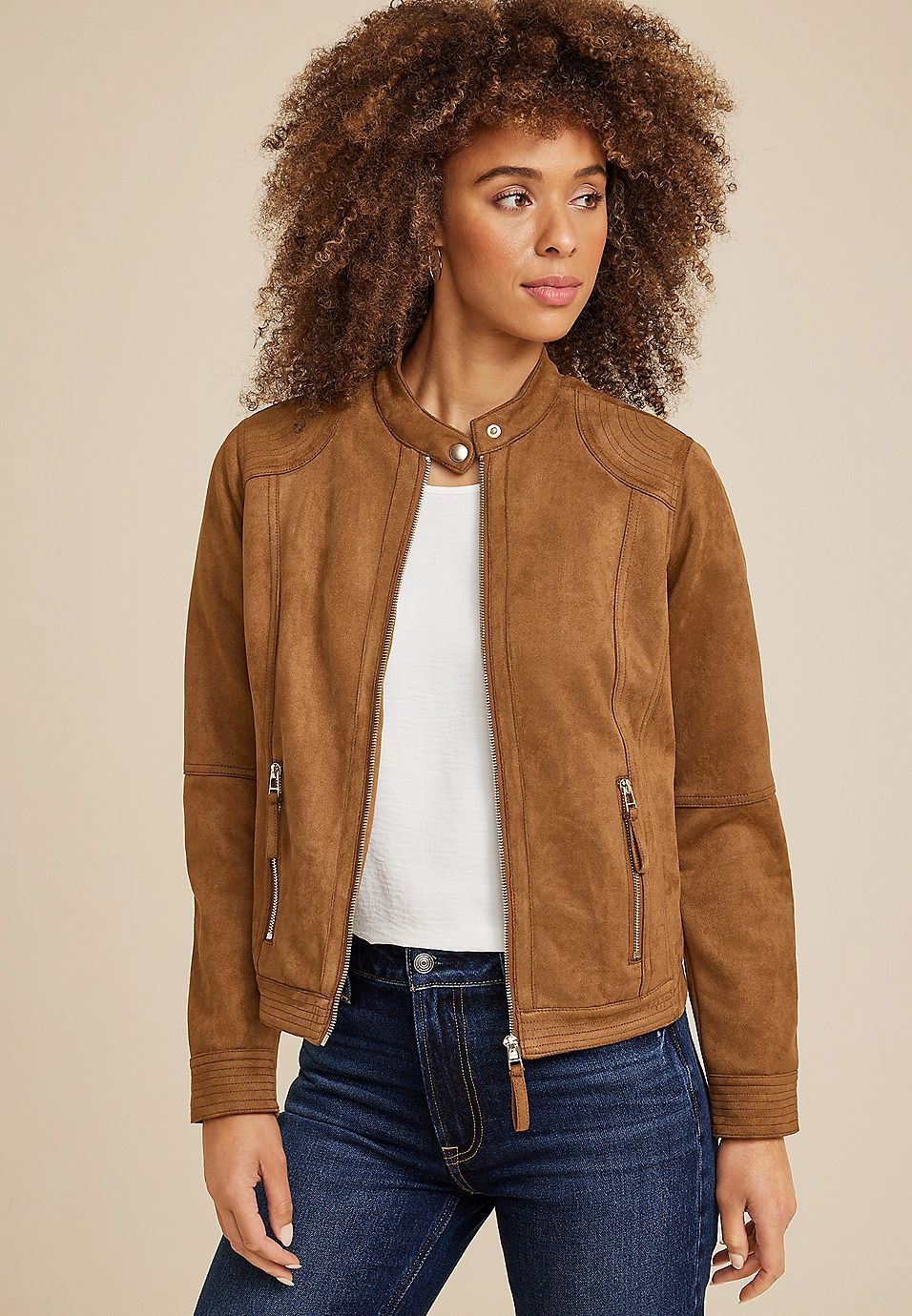 Faux Suede Jacket | Maurices