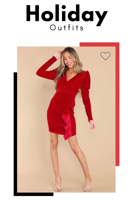 Christmas.
Holiday dress. 
Velvet dress. 
Red dress. 
Red Dress Boutique. 

#LTKunder100 #LTKstyletip #LTKHoliday