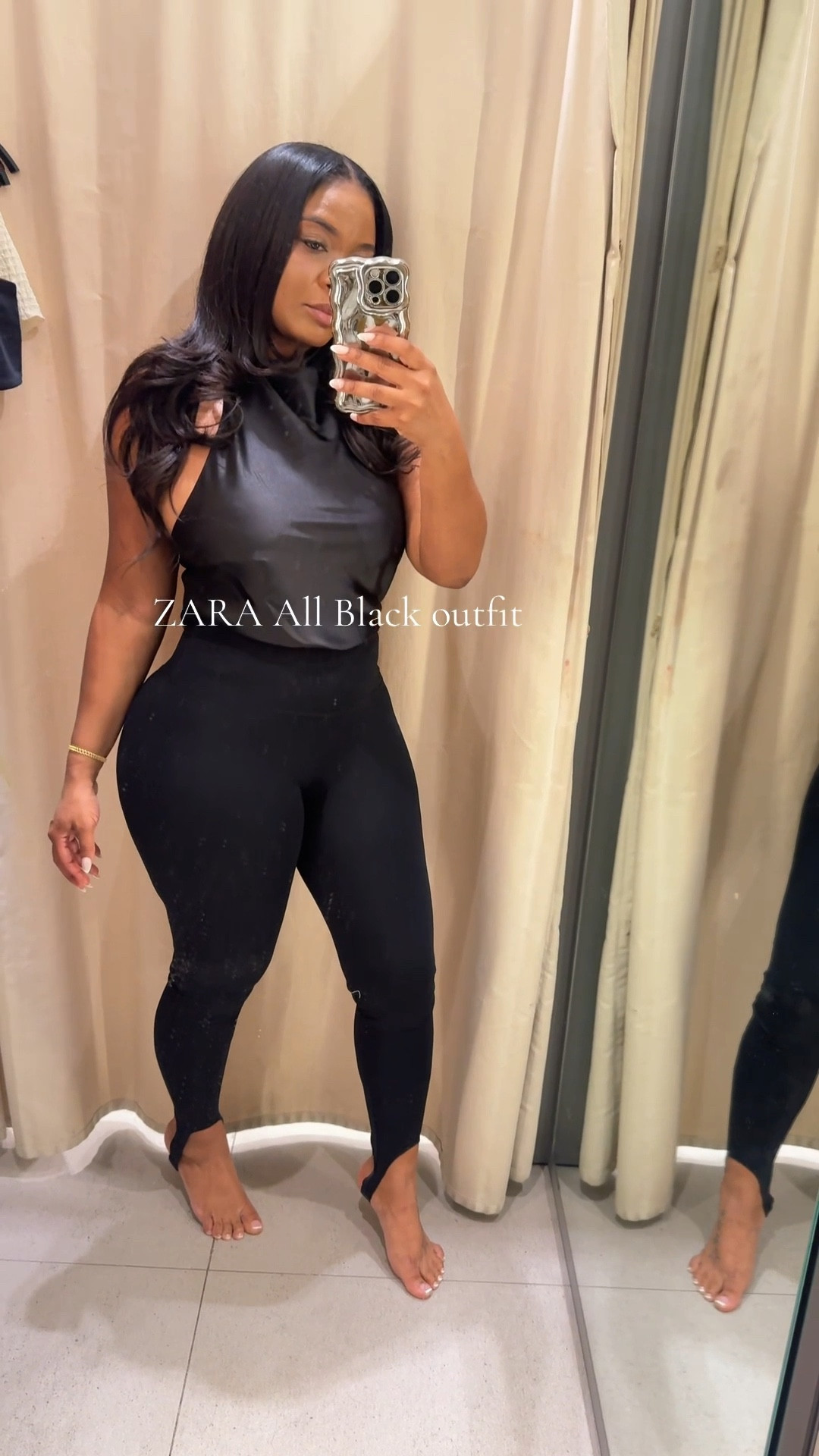 date night outfits, concert outfits 

Want to turn heads? Will the outfit will have everyone looking at you !

Zara All black outfits.
will pinned details on my storefront 

New Arrivals perfect for date night or evening wear.

I’m 5”3 
Days 162lb

I’m wearing a size small in satin top
Leggings a medium, they have good stretch.

SATIN EFFECT HALTER TOP

STRETCH STIRRUP LEGGINGS

STRETCH CROP TOP

STRETCH CAPRI PANTS
#capri #allblackfit #zara #datenightoutfit #zaraoutfit 


#LTKootd #LTKU #LTKgrwm