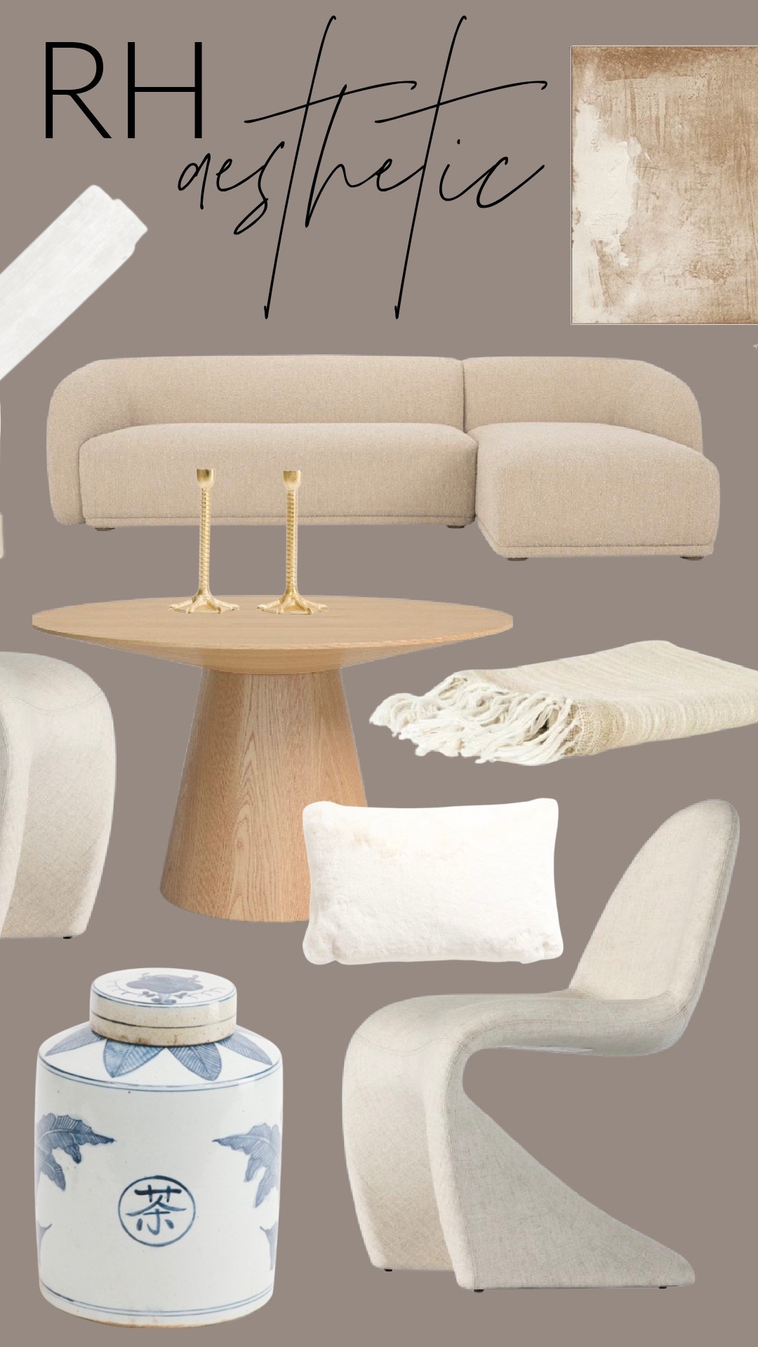 That Restoration Hardware aesthetic everyone loves—soft curves, warm wood, and layered neutrals—without the RH price tag. These pieces instantly elevate a space and create that calm, collected look. Everything is linked.

#LTKFindsUnder100 #LTKSaleAlert #LTKHome