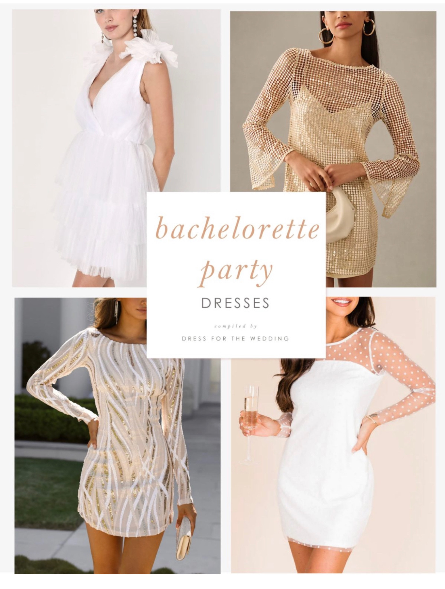Cute dresses for bachelorette parties. Dresses for brides to be. White dresses, sequin dresses, party dresses, dresses under 100 💍 Follow Dress for the Wedding for cute dresses, sale alerts, wedding style and decor! Visit us at dressforthewedding.com for more! 

#LTKwedding #LTKunder100 #LTKSeasonal
