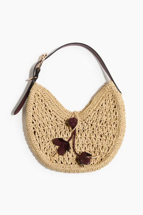 H&M Straw Shoulder Bag in Beige at Nordstrom | Nordstrom
