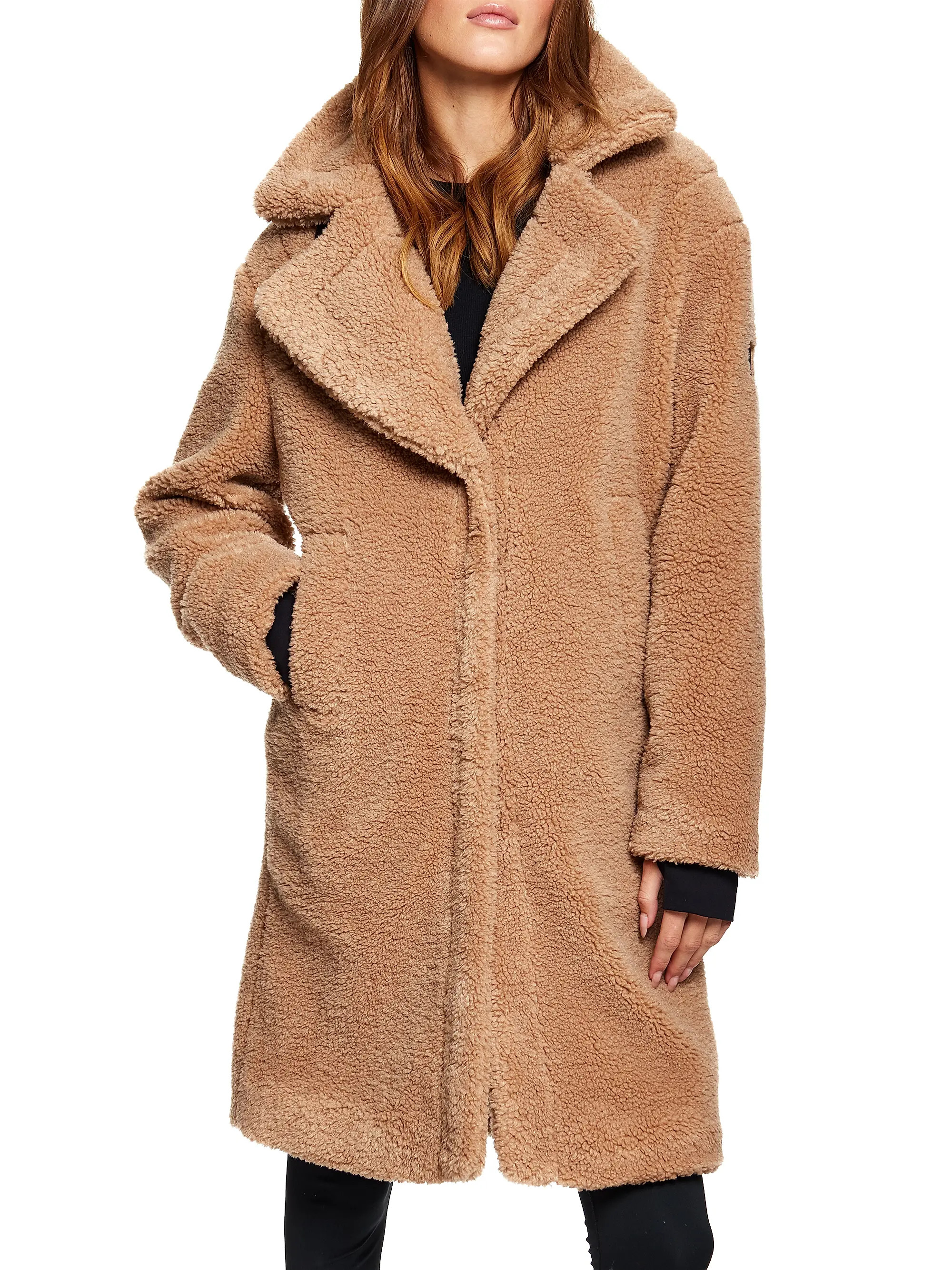 BEST SELLERSAM.Sherpa Leather-Trimmed Coat | Saks Fifth Avenue