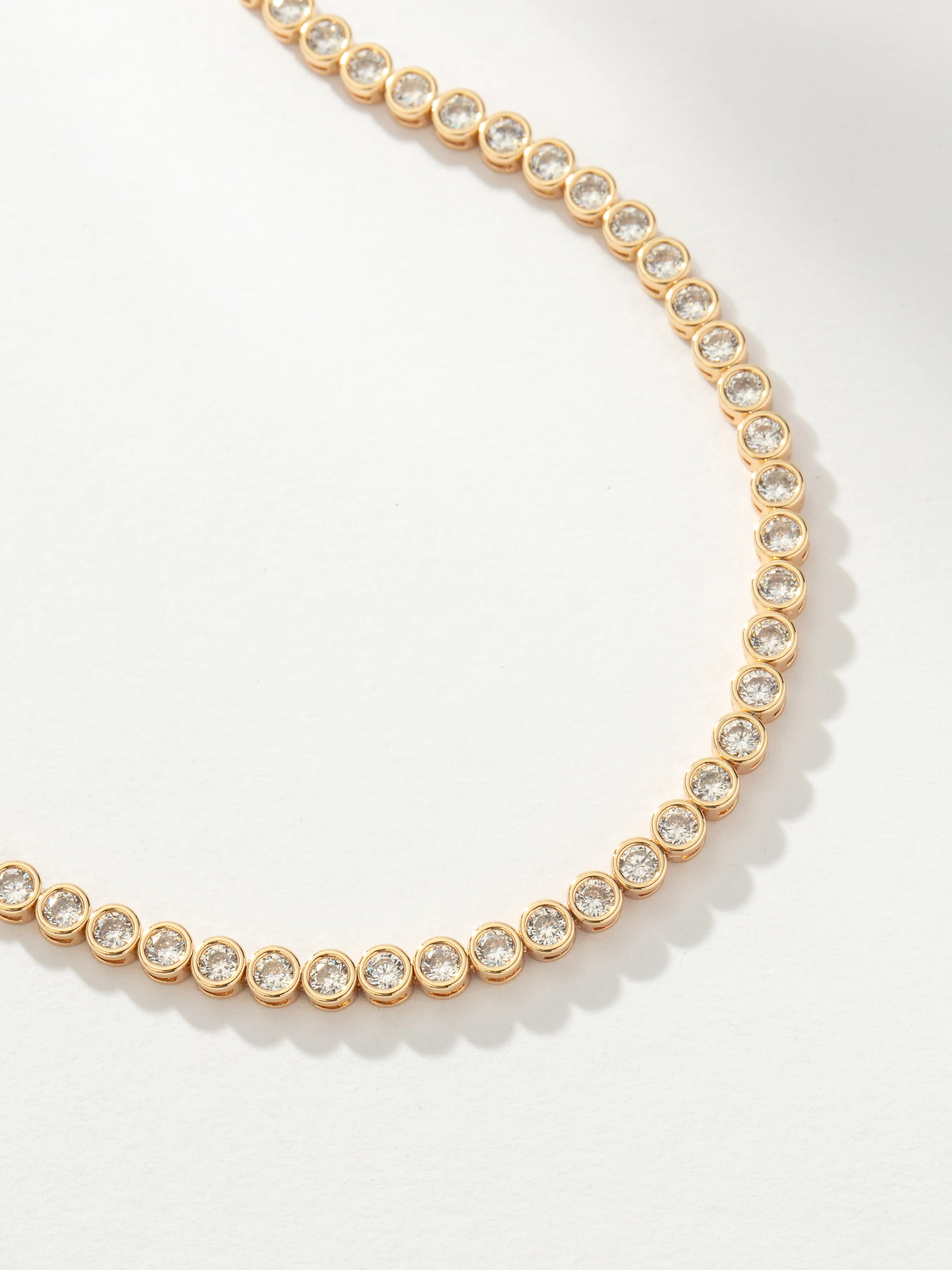 Fairy Bezel Tennis Necklace in Gold | Gold Necklace | Uncommon James | Uncommon James