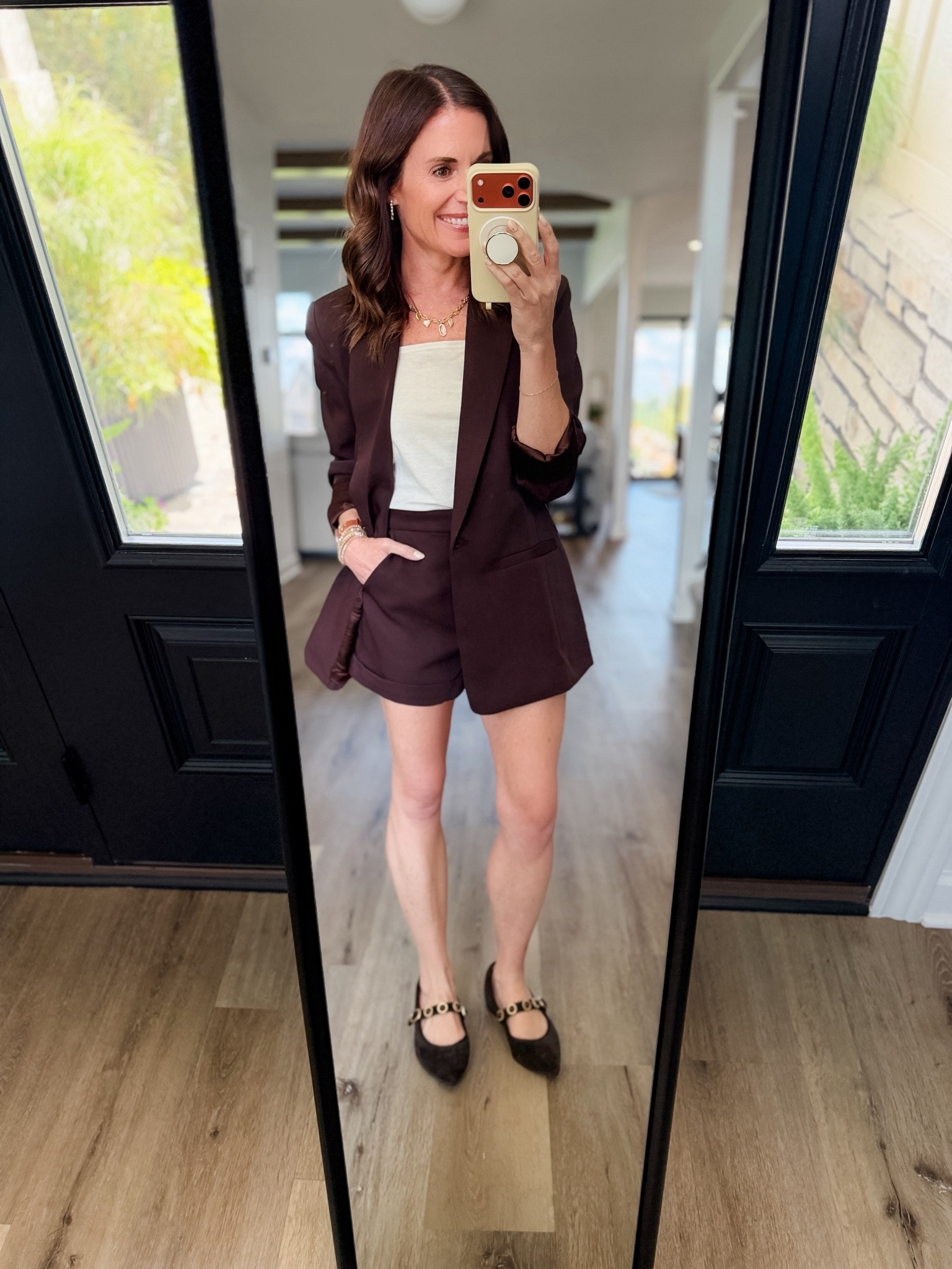 Matching blazer and shorts. XS in both.