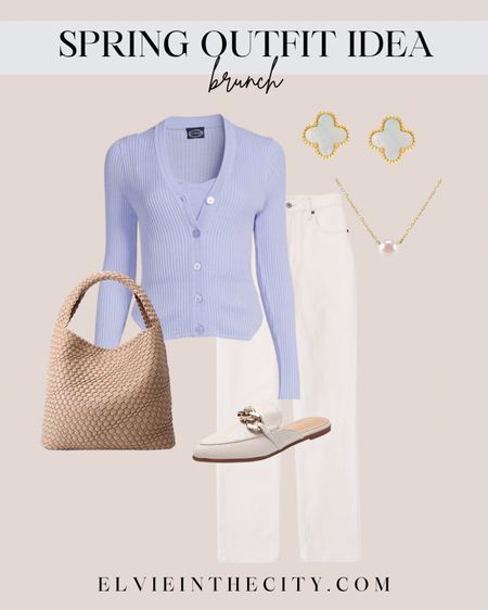 Spring outfit idea - brunch 

Lilac - spring clothing - lightweight sweater - Easter outfit - spring style - woven handbag - mule - slip on shoes - stud earrings

#LTKunder50 #LTKshoecrush #LTKstyletip