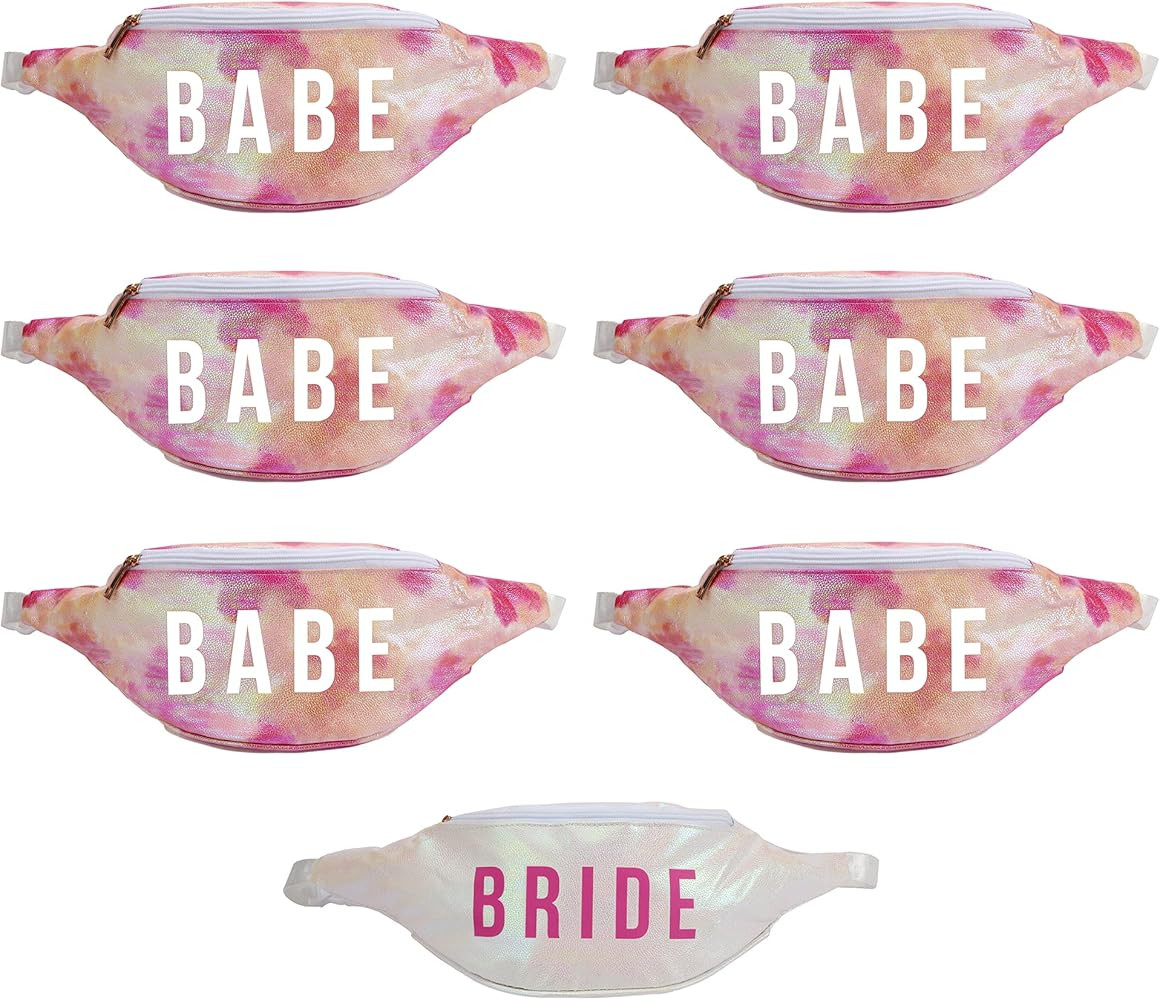 Bachelorette Party Fanny Pack Set “Bride” Fanny Pack and Babe Fanny Packs | Bachelorette Party Favor | Amazon (US)