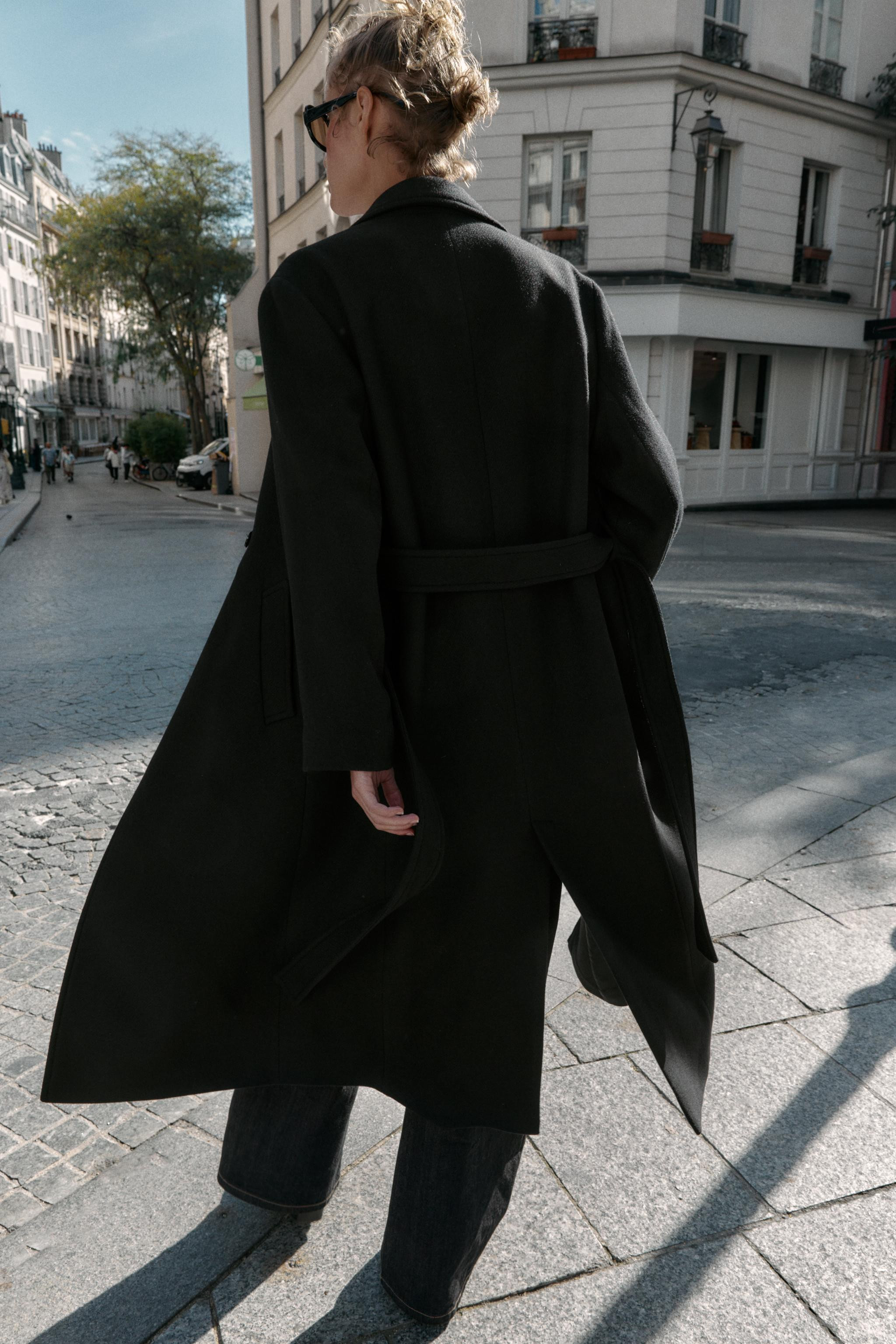 LONG BELTED WOOL COAT | Zara US