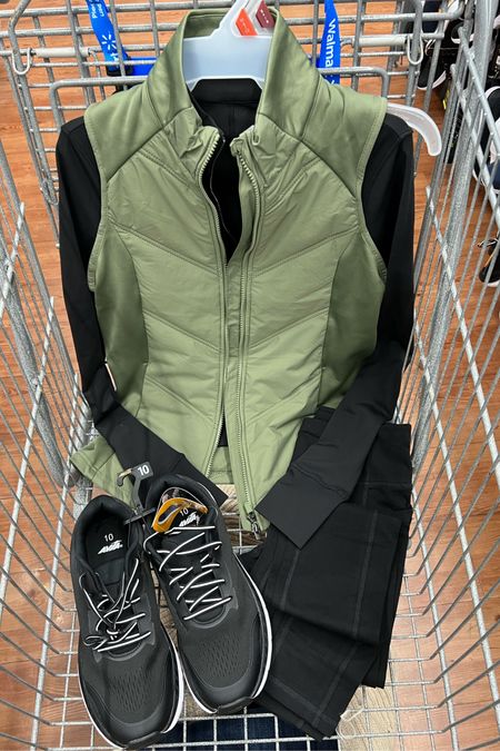 Walmart athleisure athletic wear school drop off casual mom style outfit idea with this quarter zip jacket (I went up a size to a medium) , favorite cotton blend leggings (go up one size) and cozy quilted vest (fits tts)

#LTKfindsunder50 #LTKfitness #LTKstyletip