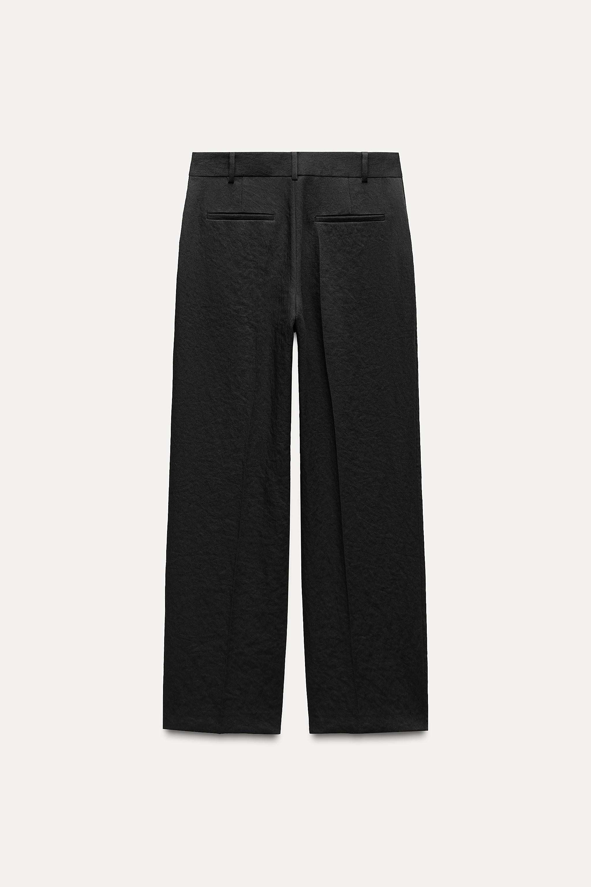 STRAIGHT CUT PLEATED PANTS | Zara US