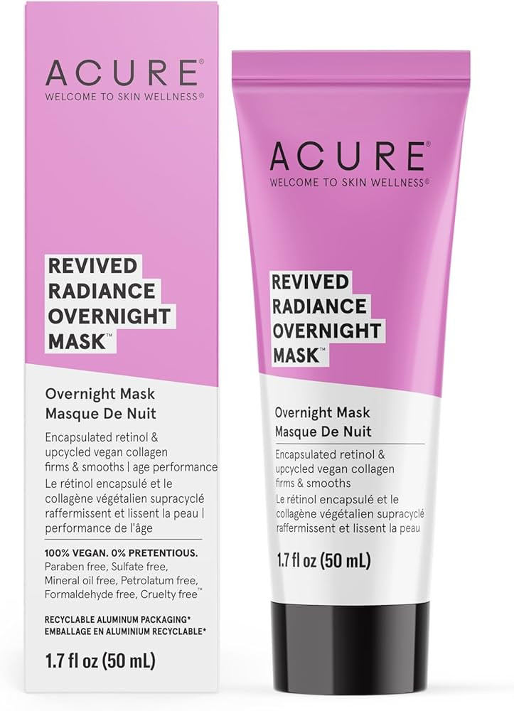 Acure Revived Radiance Overnight Mask, for Fine Lines, Wrinkles & to Restore Overall Radiance to ... | Amazon (US)