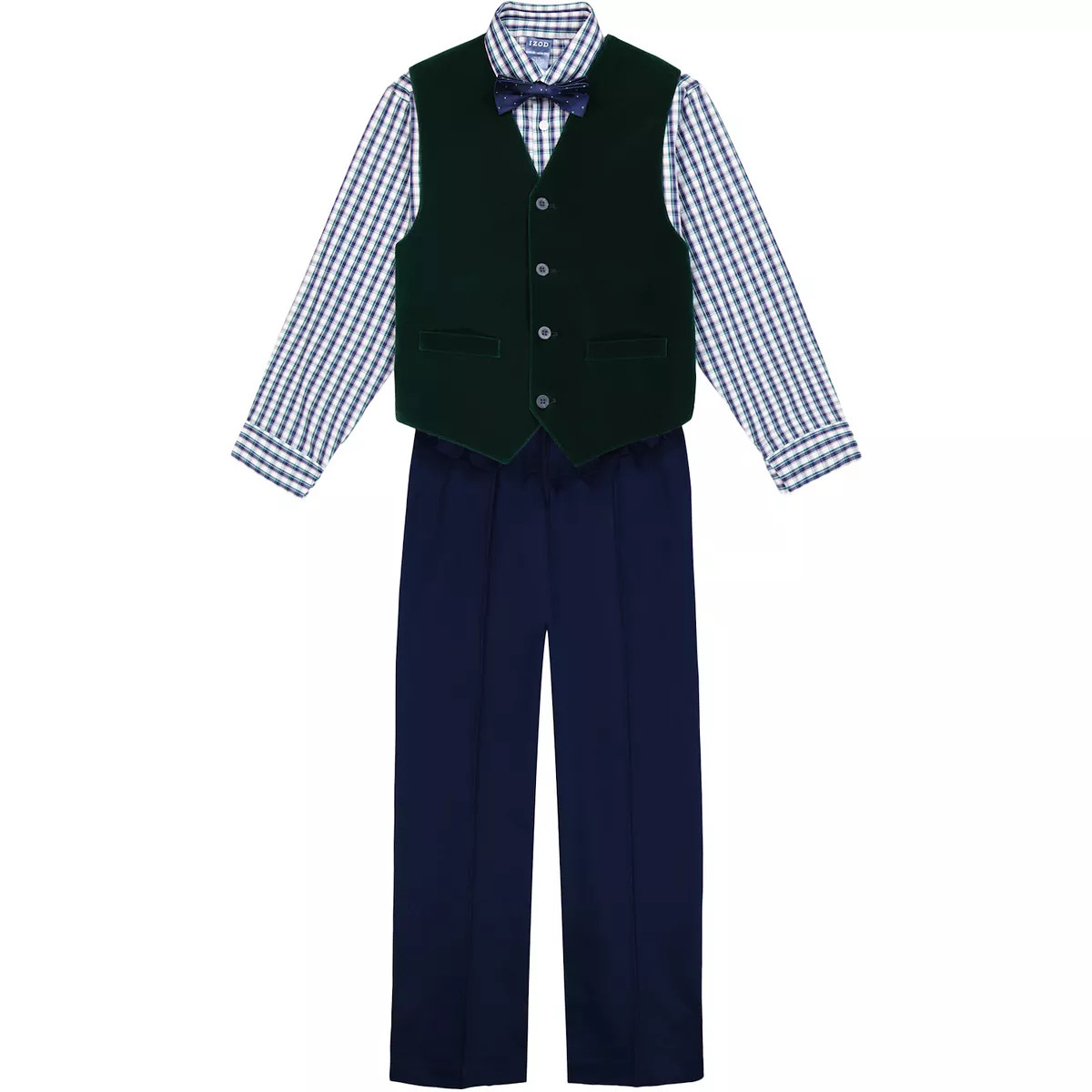 Boys IZOD Velvet Vest, Shirt, Pants, & Bowtie Set | Kohl's