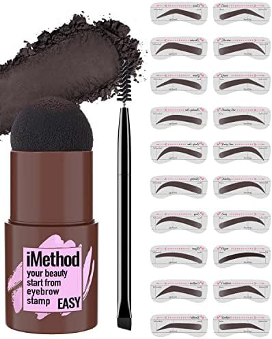 iMethod Eyebrow Stamp and Eyebrow Stencil Kit - Eyebrow Stamp and Shaping Kit for Perfect Brow, E... | Amazon (US)