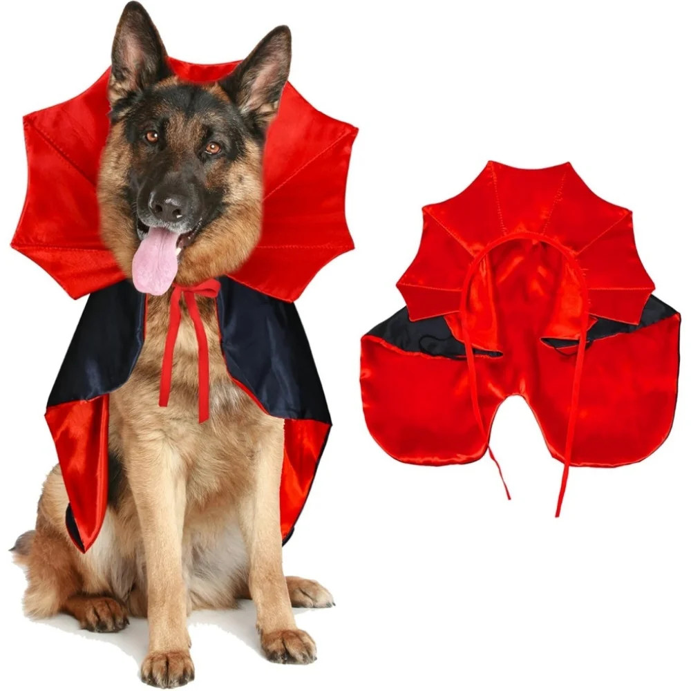Large Dog Halloween Costumes, Halloween Dog Vampire Cloak Costume Dog Devil Costume Pet Halloween... | Walmart (US)
