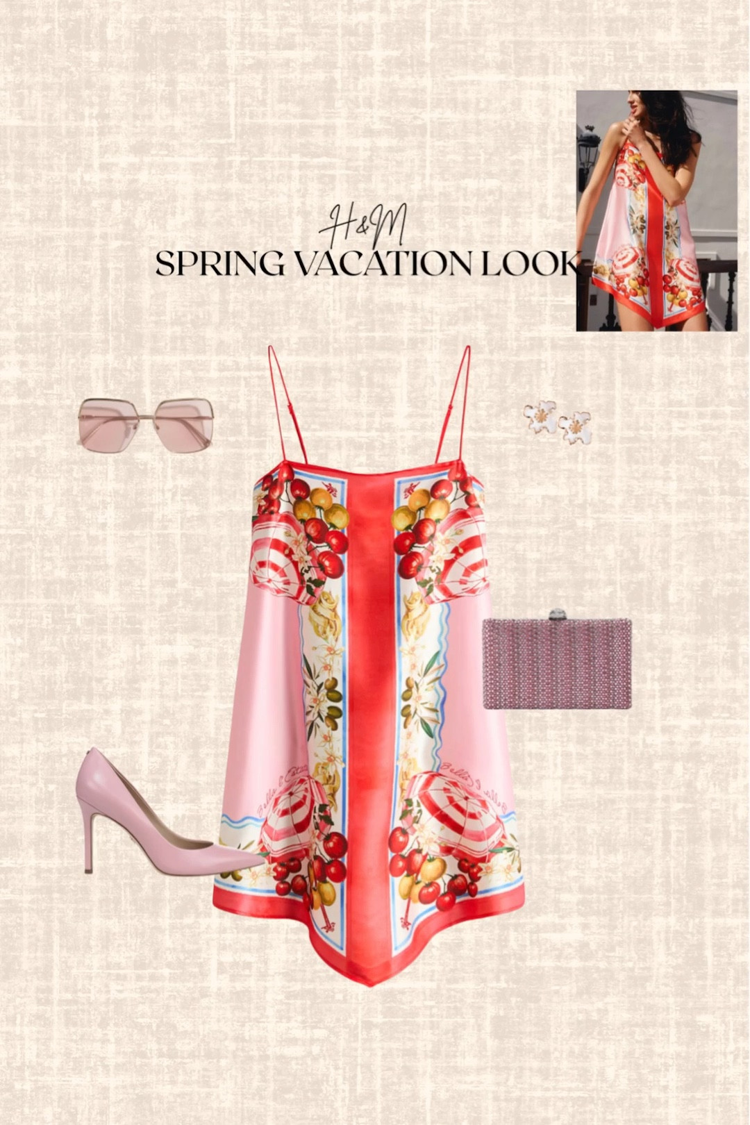 H&M Spring vacation look! 

Dress, heels, sunglasses, clutch, earrings 

#LTKTravel #LTKSeasonal #LTKootd