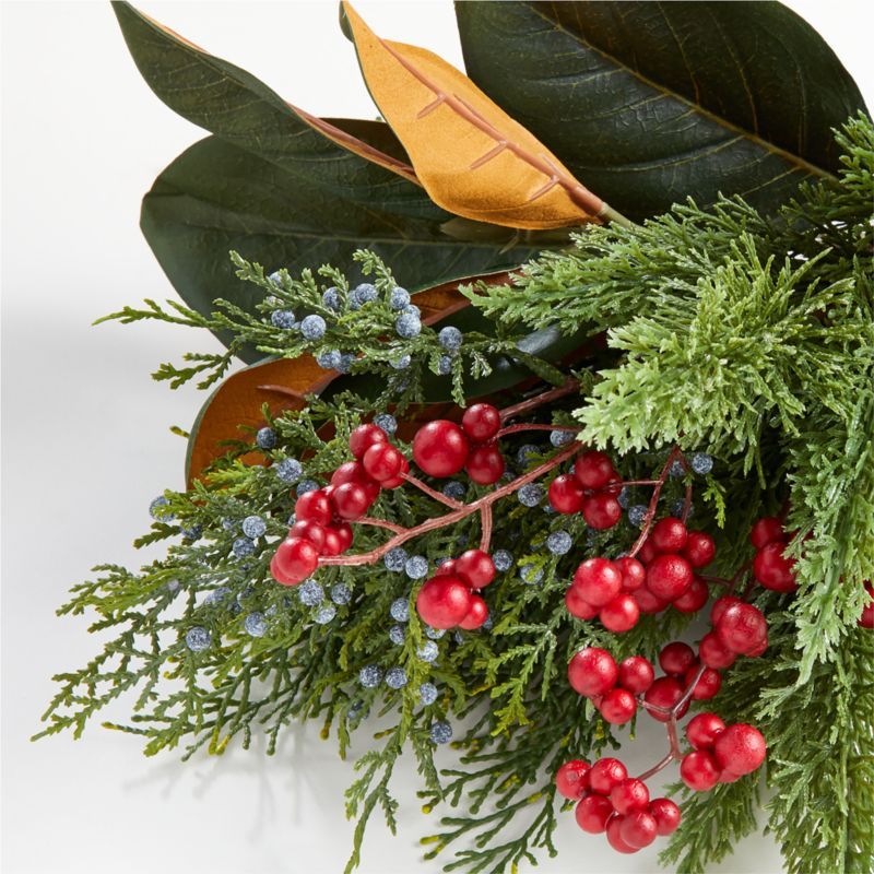 Faux Cypress and Berry Leaf Bunch + Reviews | Crate and Barrel | Crate & Barrel