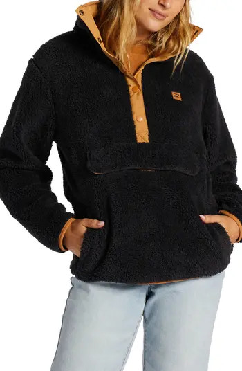 Switchback Textured Fleece Pullover | Nordstrom