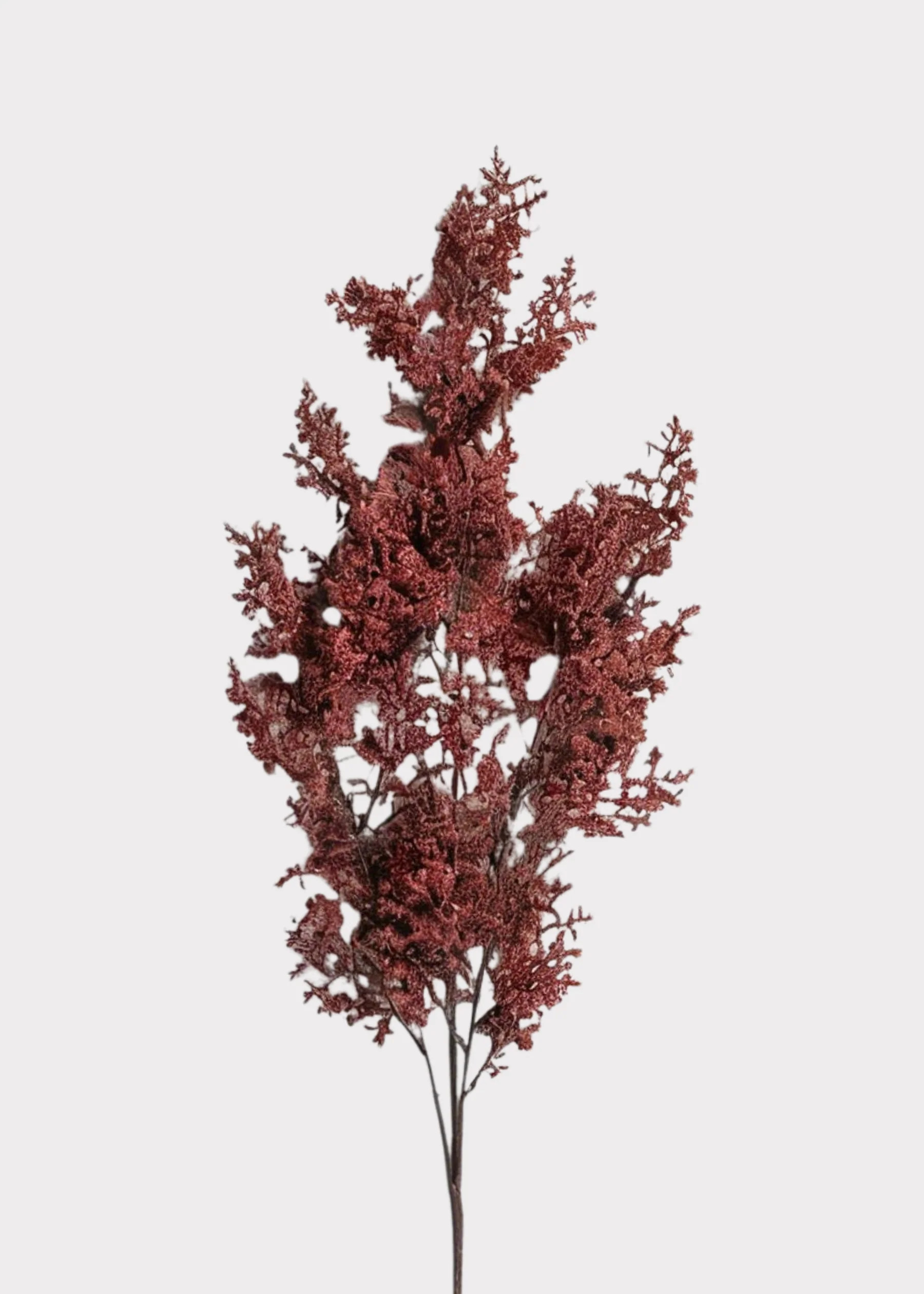 Artificial Caspia Flower Branch in Fall Burgundy Hue - 41" | Afloral