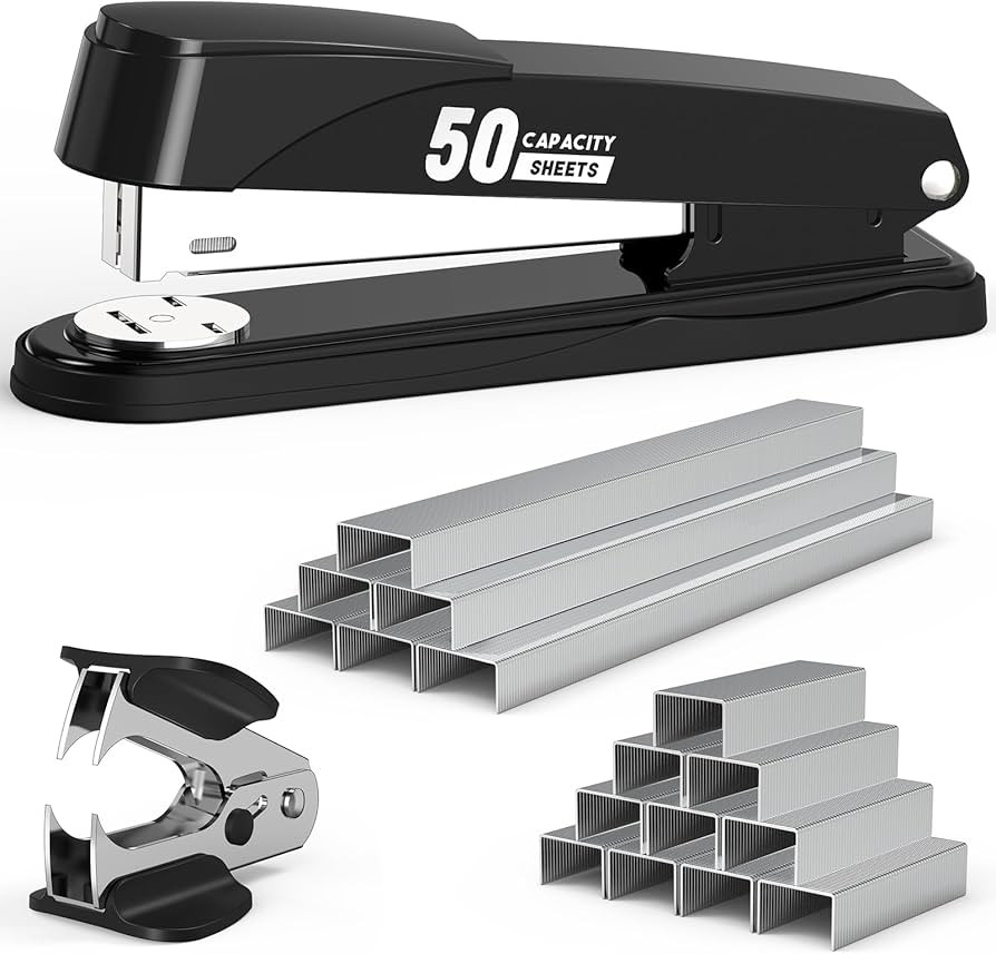 Metal Stapler Heavy Duty 50 Sheet Capacity with 1750 Staples and Staple Remover, Full Strip Stapl... | Amazon (US)