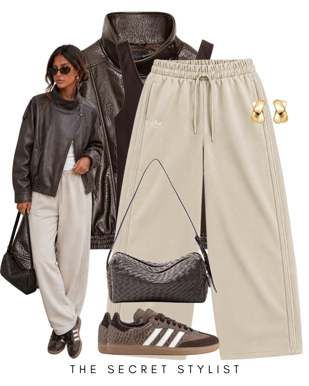 Adidas barrel leg joggers
Zara brown faux leather jacket
Adidas samba brown snake 
Autumn outfit fashion idea
Casual look

#LTKuk #LTKautumn #LTKstyletip