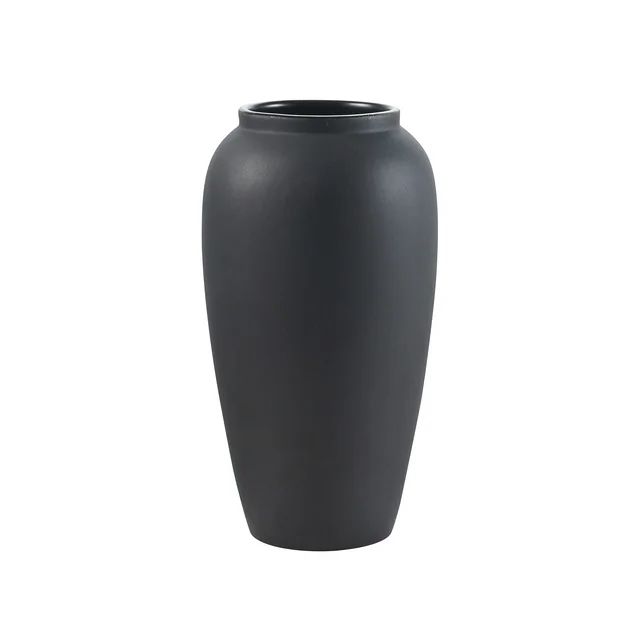 My Texas House 10" Matte Black Stoneware Vase | Walmart (US)