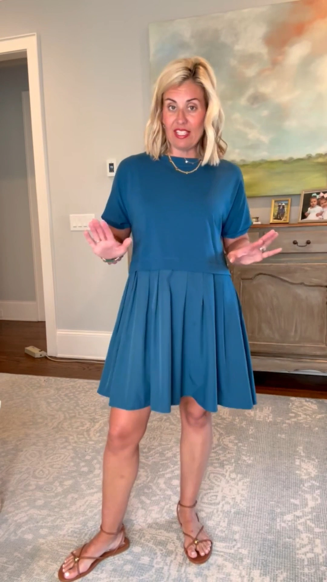 If you don’t have this dress in your closet, why not?!? It’s a mixed media dress & dress it up or down…..yes please!! I’m in a small. 

#LTKspringtrends #LTKdayinmylife #LTKspring