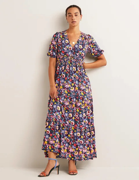 Tiered Jersey Maxi Tea Dress | Boden (US)