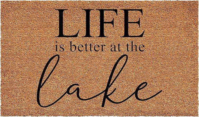 Calloway Mills Lake Life Doormat (Tan/Black, 24" x 36") | Amazon (US)